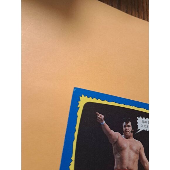 Vintage 1987 WWF Honky Tonk Man Wrestling Trading Card 73 Superstars Speak Topps - Picture 2 of 4